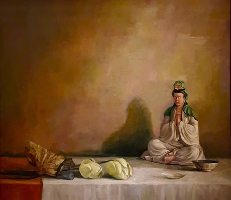 Triển lãm “Thiền phong” với những sắc màu về Phật giáo ảnh 14