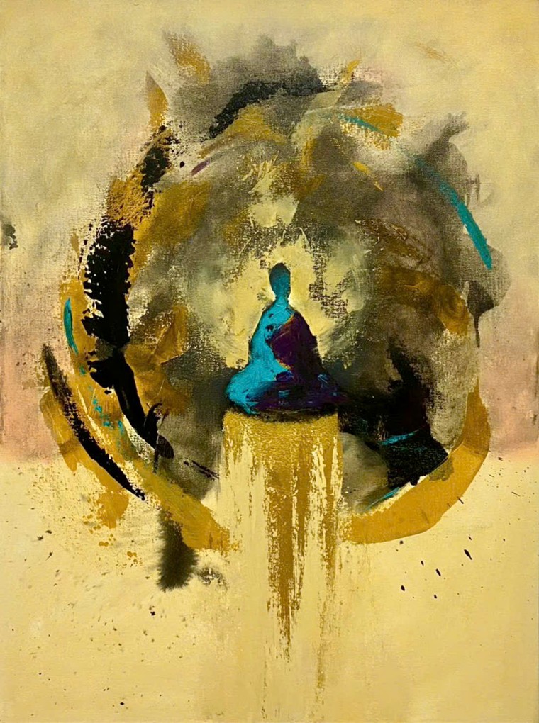 Triển lãm “Thiền phong” với những sắc màu về Phật giáo ảnh 7