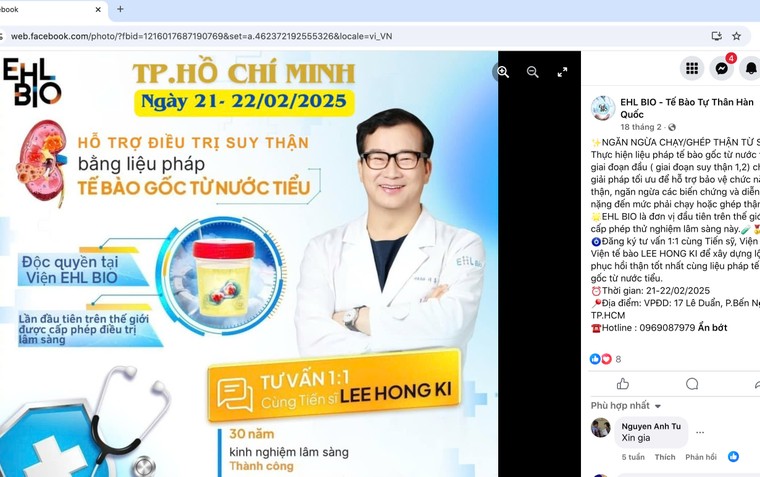 Nhộn nhịp thị trường tế bào gốc - Bài 5: Chiêu trò tại EHL Bio – Khi người Việt bị đem ra thí nghiệm với giá “cắt cổ” ảnh 1