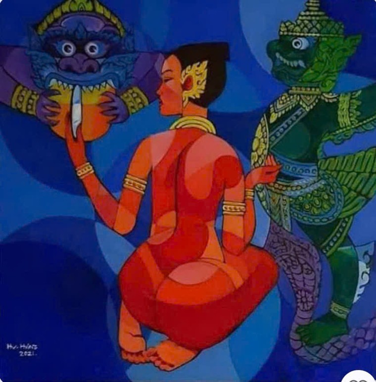 Ngắm tranh của Hiệu trưởng ĐH Mỹ thuật TPHCM và những người bạn ảnh 8