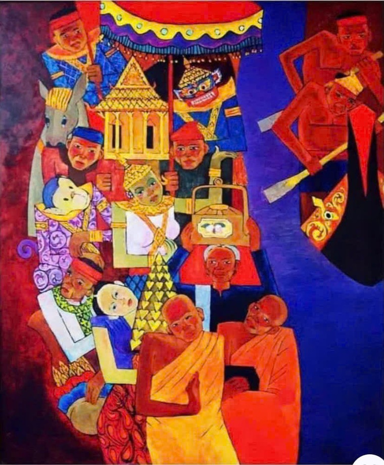 Ngắm tranh của Hiệu trưởng ĐH Mỹ thuật TPHCM và những người bạn ảnh 6