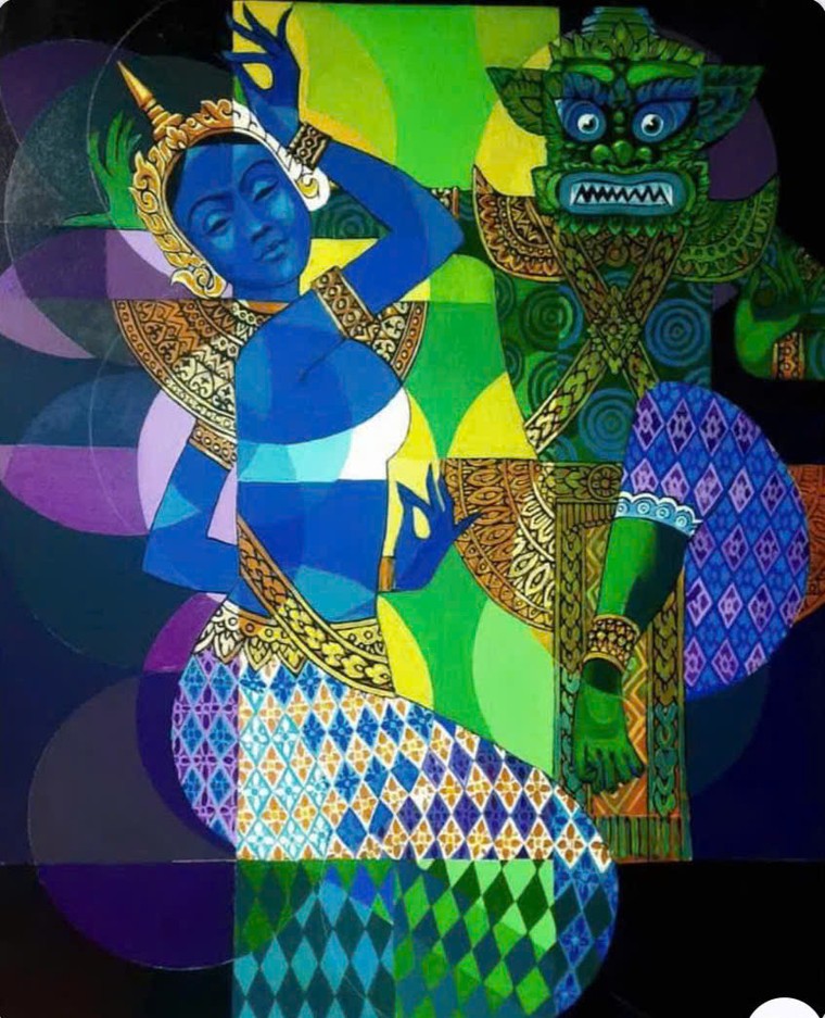 Ngắm tranh của Hiệu trưởng ĐH Mỹ thuật TPHCM và những người bạn ảnh 5