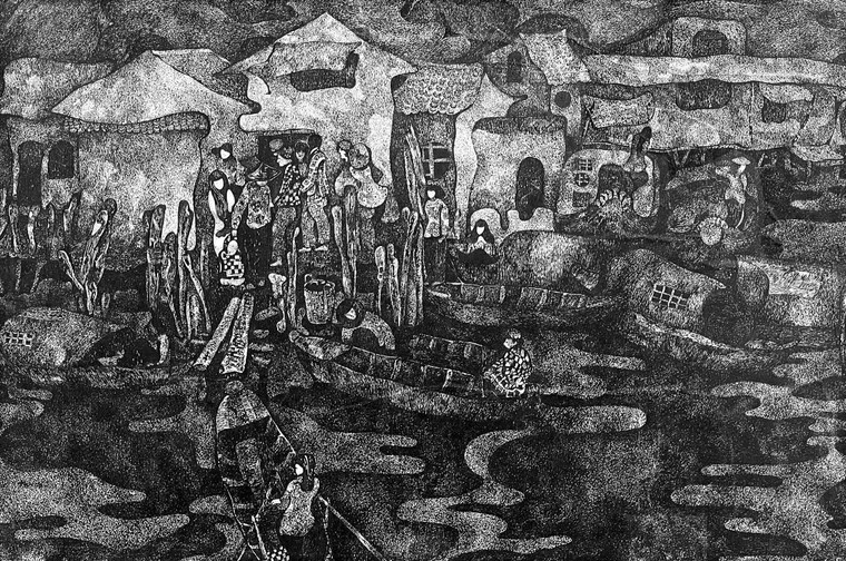 Ngắm tranh của Hiệu trưởng ĐH Mỹ thuật TPHCM và những người bạn ảnh 12