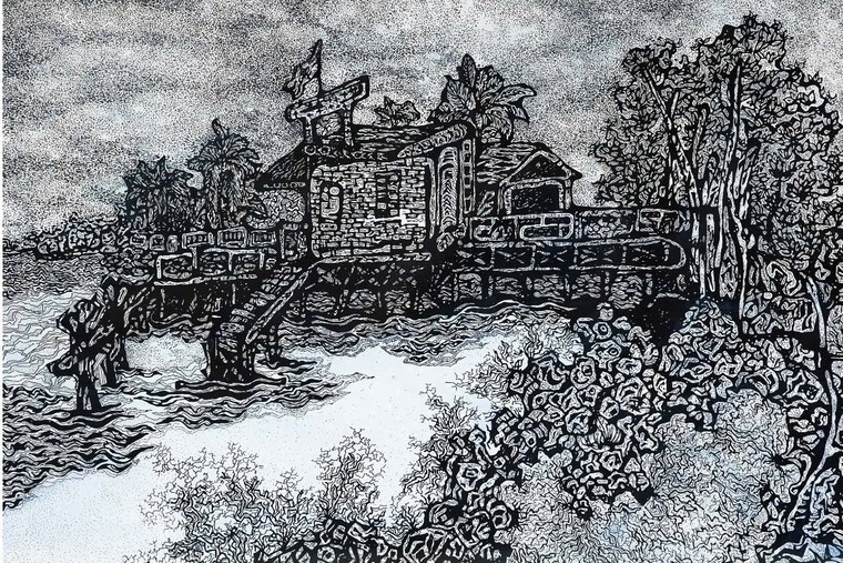 Ngắm tranh của Hiệu trưởng ĐH Mỹ thuật TPHCM và những người bạn ảnh 13