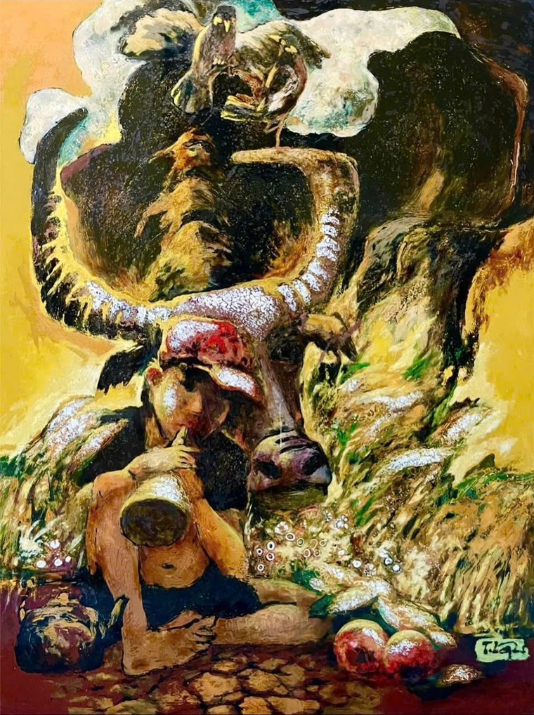 Ngắm tranh của Hiệu trưởng ĐH Mỹ thuật TPHCM và những người bạn ảnh 16