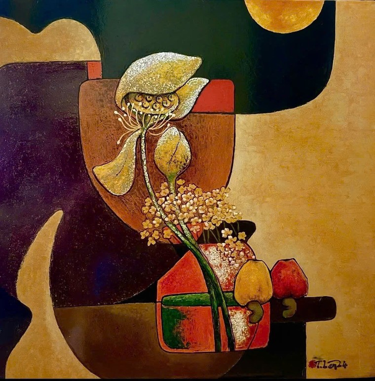 Ngắm tranh của Hiệu trưởng ĐH Mỹ thuật TPHCM và những người bạn ảnh 17