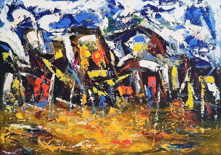 Ngắm tranh của Hiệu trưởng ĐH Mỹ thuật TPHCM và những người bạn ảnh 20