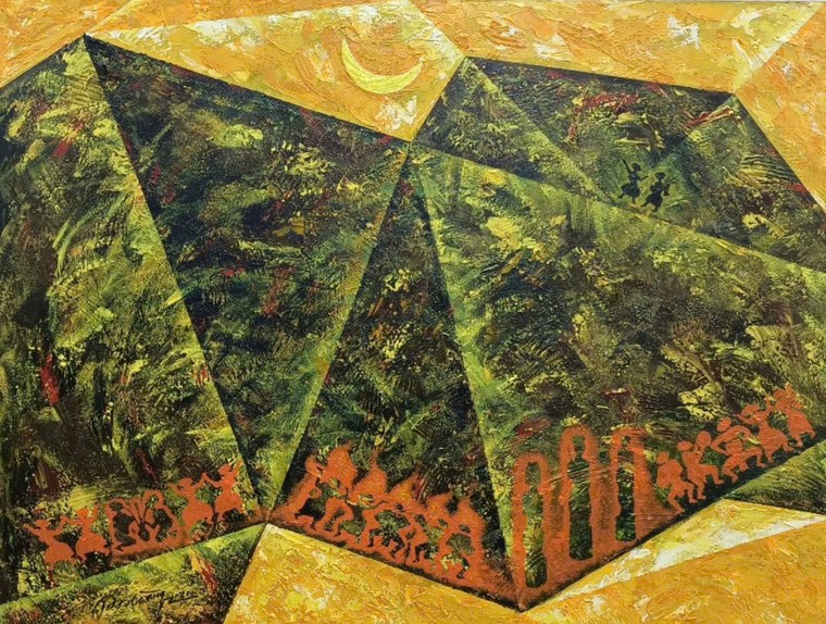 Ngắm tranh của Hiệu trưởng ĐH Mỹ thuật TPHCM và những người bạn ảnh 23