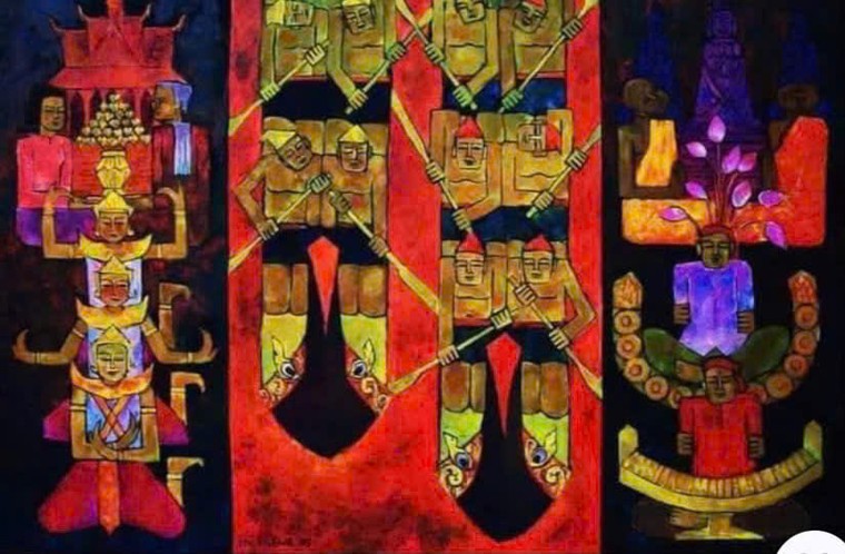 Ngắm tranh của Hiệu trưởng ĐH Mỹ thuật TPHCM và những người bạn ảnh 7