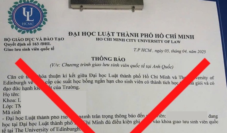 Mạo danh Trường ĐH Luật TPHCM doạ đình chỉ sinh viên để đòi nợ ảnh 2