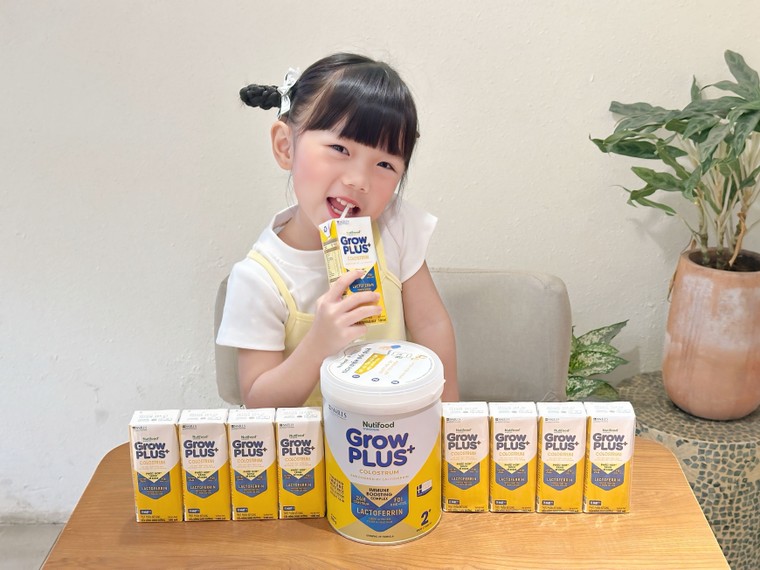 Nutifood GrowPLUS+ Colostrum Lactoferrin – Bí quyết giúp trẻ “xây lá chắn kim cương” nâng cao đề kháng ảnh 1