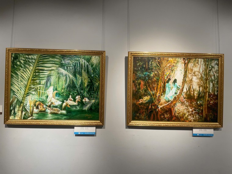 6 họa sĩ U80 và 95 bức tranh “Cảm xúc quê nhà” ảnh 2