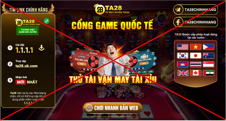 Cờ bạc online, công khai thách thức ảnh 1