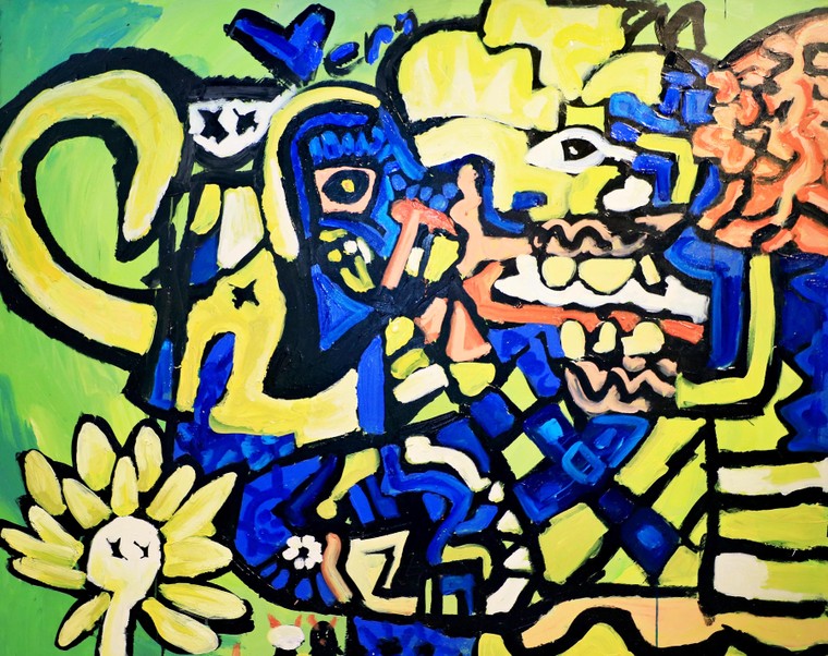 Lấy cảm hứng từ Picasso,“Dế Mèn” Phạm Hải Nguyên vẽ “Giấc mơ mang tên mình” ảnh 3