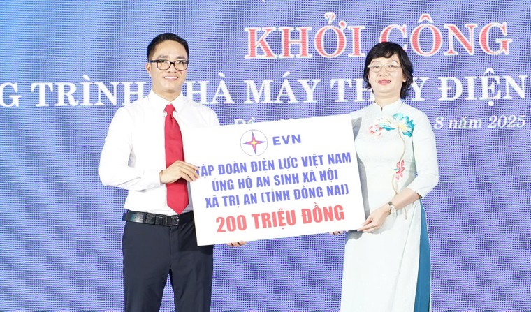 Khởi công công trình nhà máy thủy điện Trị An mở rộng ảnh 2