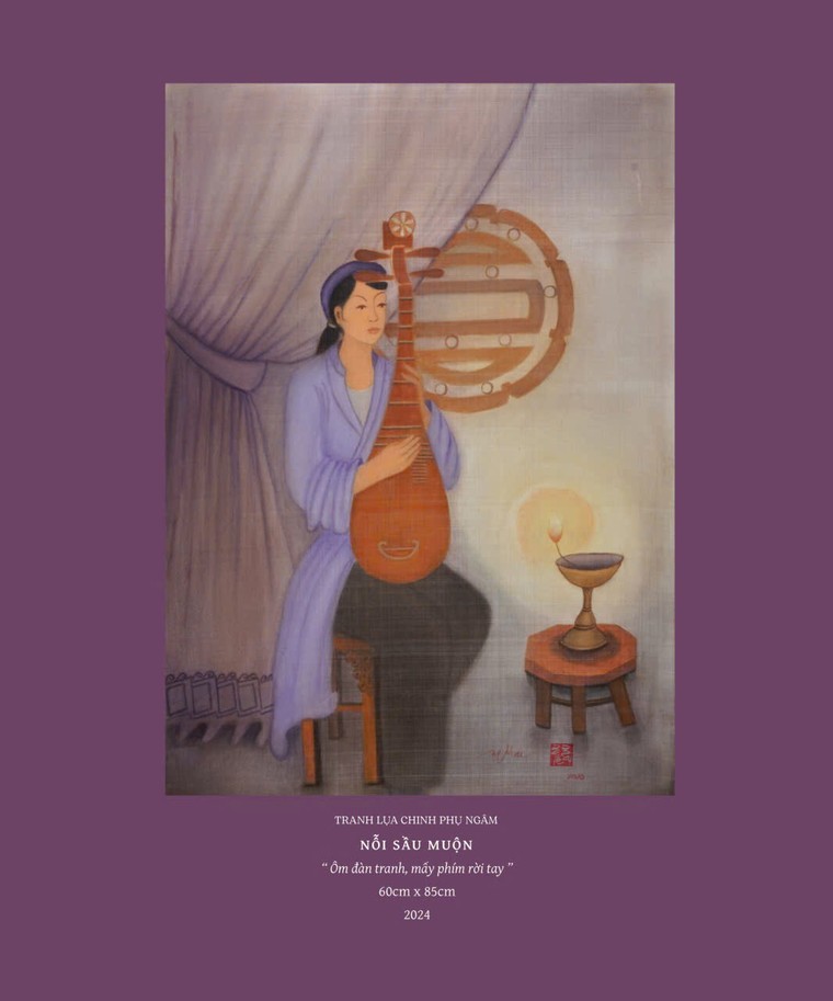 Họa sĩ Ngọc Mai: vẽ thân phận phụ nữ trong Truyện Kiều và Chinh phụ ngâm ảnh 6