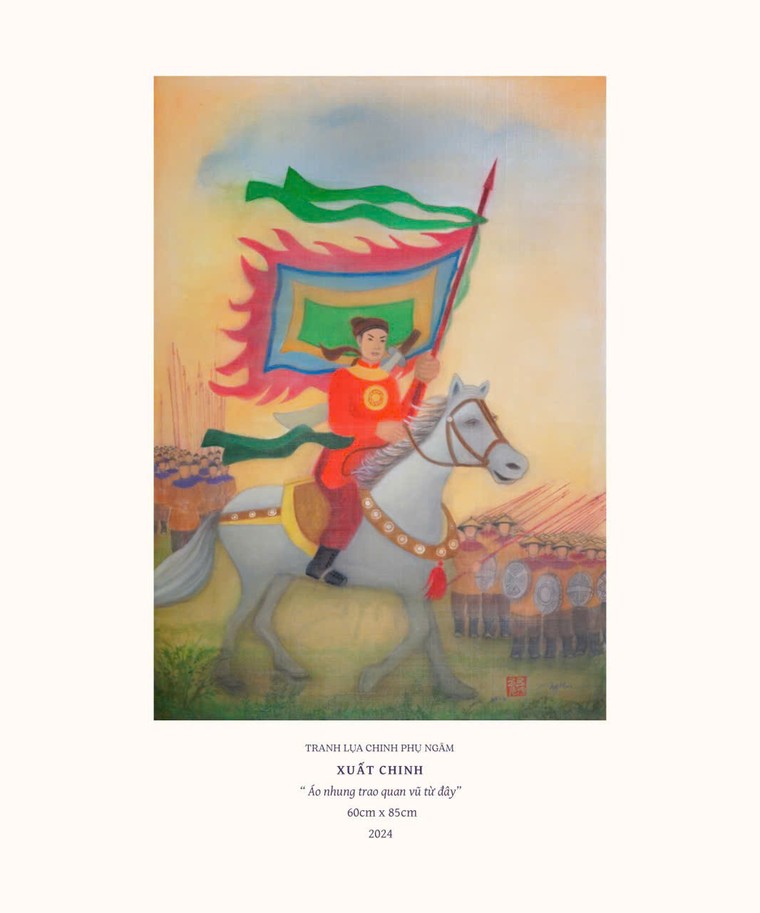 Họa sĩ Ngọc Mai: vẽ thân phận phụ nữ trong Truyện Kiều và Chinh phụ ngâm ảnh 4