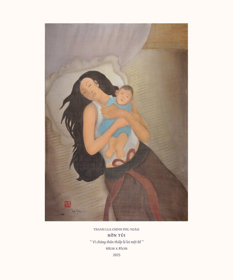 Họa sĩ Ngọc Mai: vẽ thân phận phụ nữ trong Truyện Kiều và Chinh phụ ngâm ảnh 5