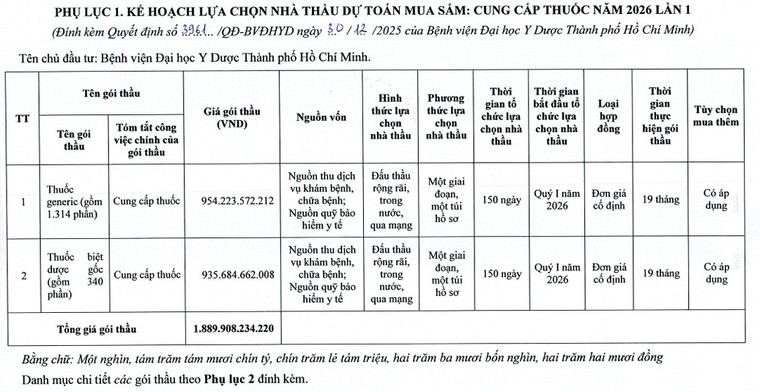 TP.Hồ Chí Minh: Các bệnh viện cấp tập đấu thầu mua sắm thuốc ảnh 1