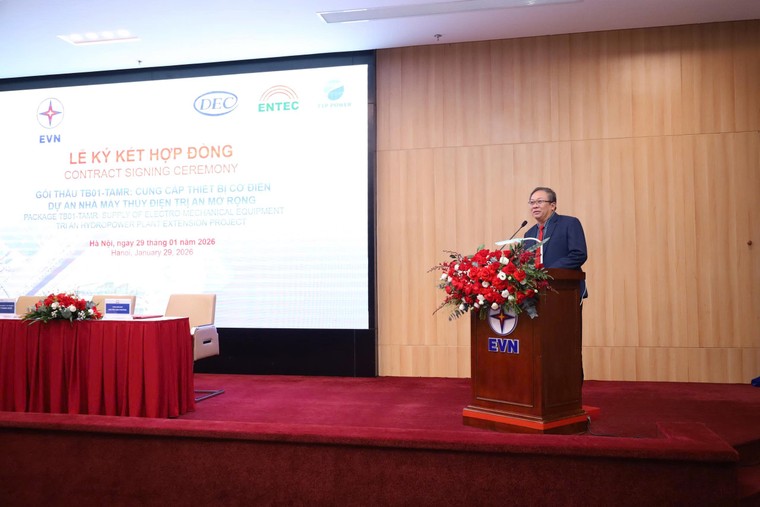 Ký kết hợp đồng cung cấp thiết bị cơ điện dự án Nhà máy thủy điện Trị An mở rộng ảnh 2