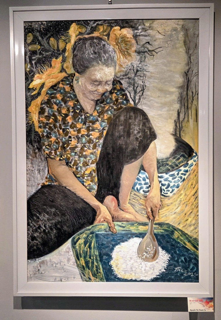 122 nữ họa sĩ ở TPHCM mừng 8/3 trong “Sắc xuân màu nhớ” ảnh 3