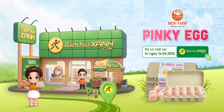 Pinky Egg chính thức lên kệ Bách Hóa Xanh ảnh 1