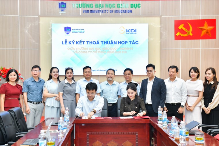 KDI Education ký kết Thỏa thuận Hợp tác với Trường Đại học Giáo dục – Đại học Quốc gia Hà Nội ảnh 1