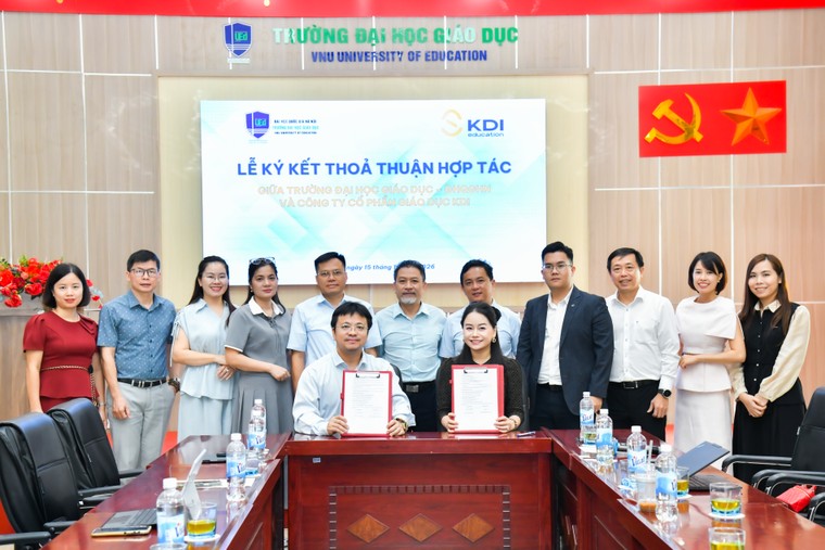 KDI Education ký kết Thỏa thuận Hợp tác với Trường Đại học Giáo dục – Đại học Quốc gia Hà Nội ảnh 2