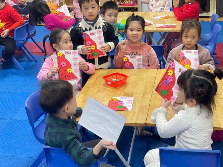 Sôi nổi chuỗi hoạt động chào Xuân của cô trò trường Mầm non Sao Mai ảnh 3