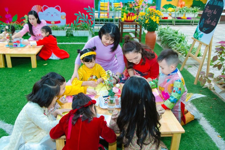 Sự kiện chào 2023 tưng bừng sắc xuân của trường Mầm non Sao Mai ảnh 3