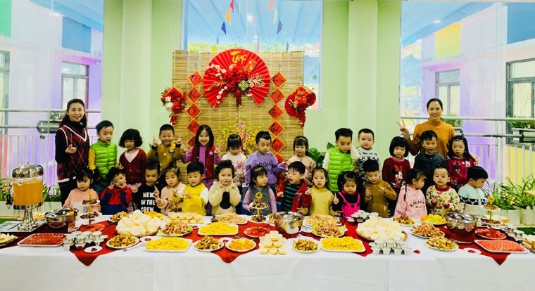 Sự kiện chào 2023 tưng bừng sắc xuân của trường Mầm non Sao Mai ảnh 5