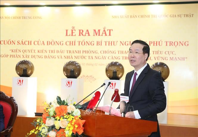 Ra mắt cuốn sách của Tổng Bí thư về phòng, chống tham nhũng, tiêu cực ảnh 1