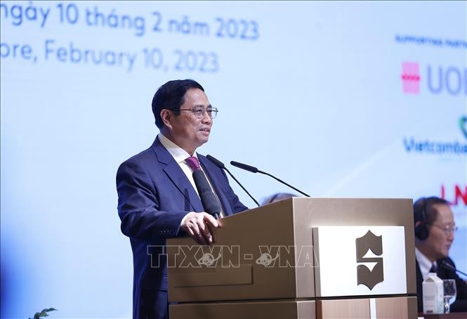 Thủ tướng Phạm Minh Chính dự Diễn đàn doanh nghiệp Việt Nam - Singapore ảnh 1