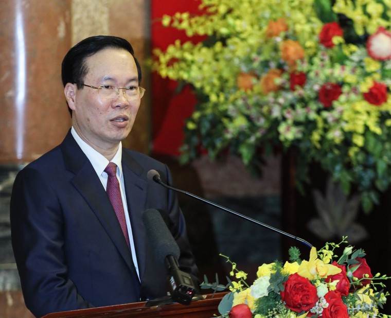 Chủ tịch nước Võ Văn Thưởng gặp gỡ cán bộ Văn phòng Chủ tịch nước ảnh 1