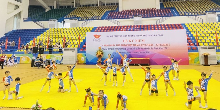 Quận Ba Đình - Hà Nôi: Chung kết Giải thể dục nhịp điệu khối mầm non năm 2023 ảnh 2