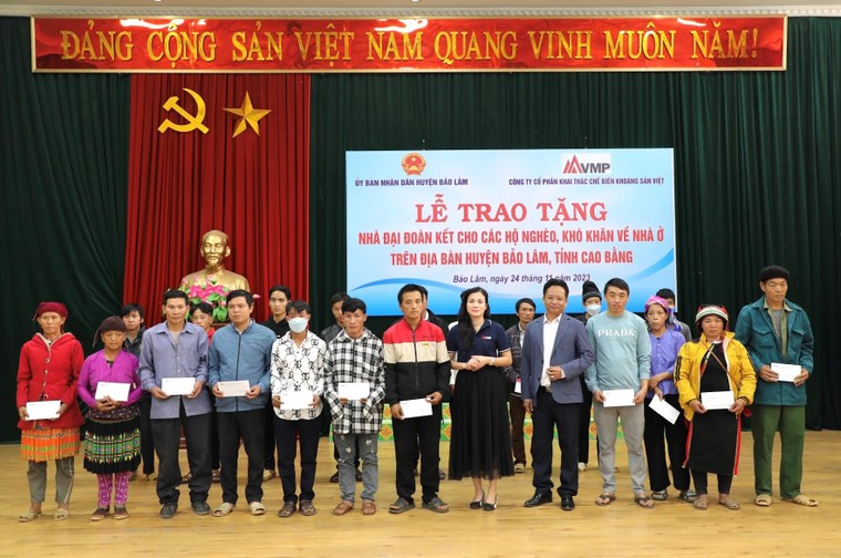 VMPCo trao tặng 50 nhà đại đoàn kết tại Bảo Lâm - Cao bằng ảnh 2
