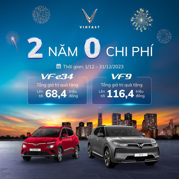 Mua ô tô điện VinFast tháng 12, hưởng ưu đãi “2 năm không chi phí” ảnh 1