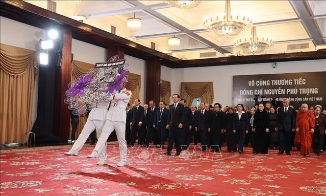 TRỰC TIẾP: Lễ truy điệu và an táng Tổng Bí thư Nguyễn Phú Trọng ảnh 36