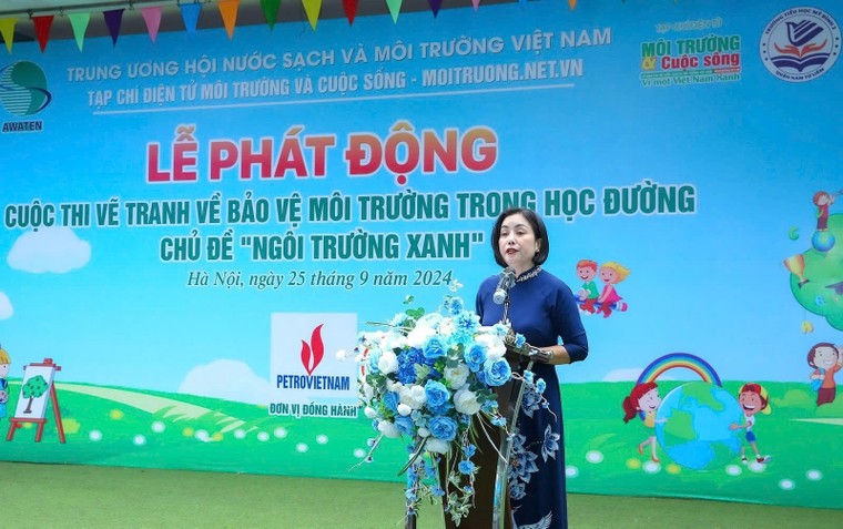 Phát động Cuộc thi vẽ tranh về Bảo vệ môi trường trong học đường - Chủ đề "Ngôi trường xanh" ảnh 2