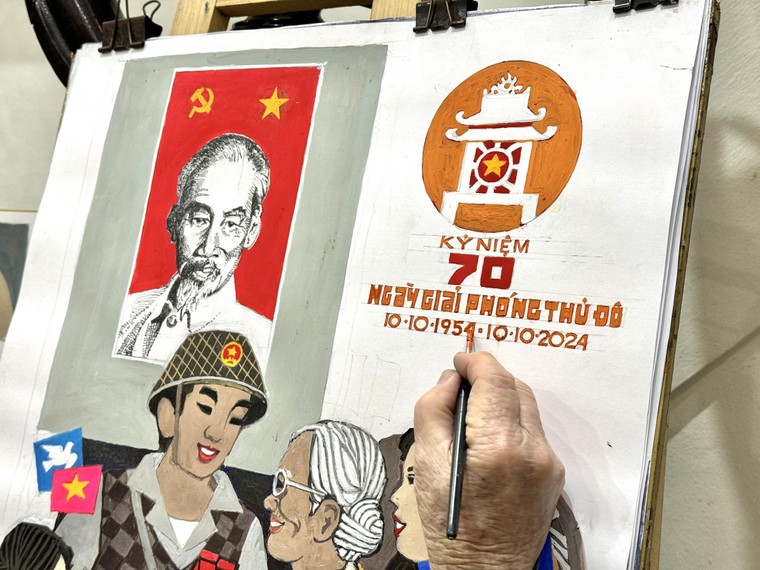 Hà Nội hào hoa, thanh lịch trong tranh cổ động ảnh 2