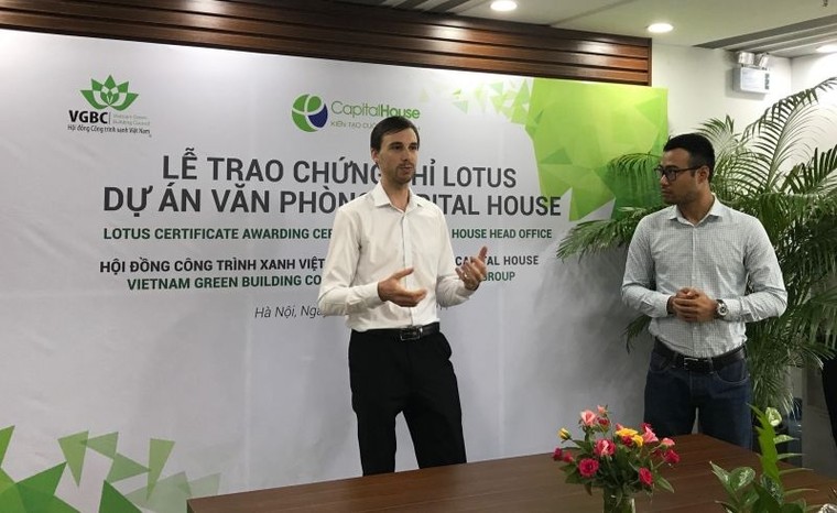 Capital House nhận chứng chỉ LOTUS cho dự án văn phòng Xanh ảnh 2