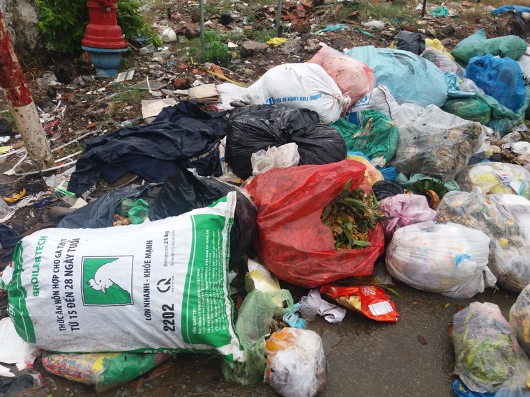 Khu vực cấm đổ rác lại trở thành bãi rác ảnh 1