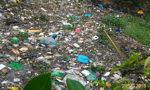 Người dân gần cầu Mỹ Thuận ở Sài Gòn kêu cứu vì kênh ngập ngụa rác ảnh 1