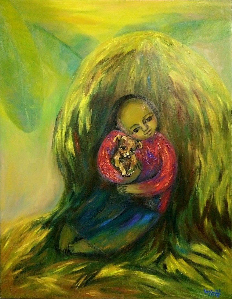 Những bức tranh mang năng lượng hạnh phúc của hoạ sĩ Nguyễn Hiển ảnh 3