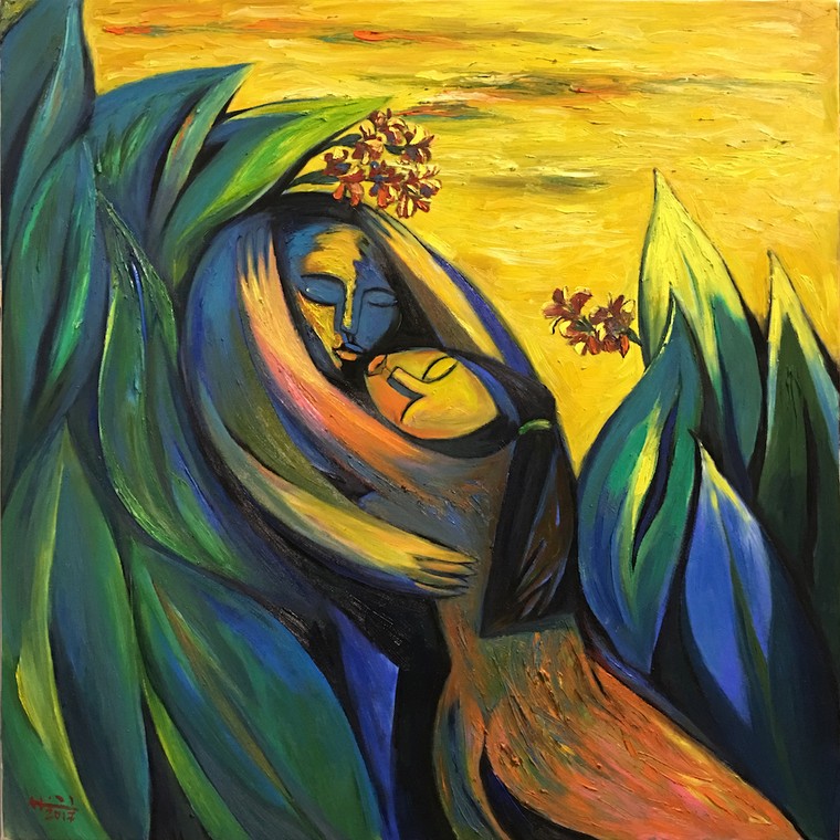 Những bức tranh mang năng lượng hạnh phúc của hoạ sĩ Nguyễn Hiển ảnh 8