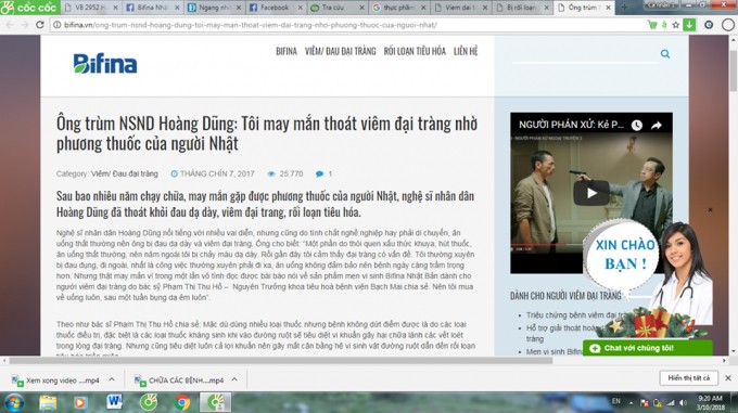 Công ty Ecoparth Việt Nam đang lợi dụng uy tín của bác sĩ để quảng cáo thực phẩm chức năng Bifina? ảnh 6