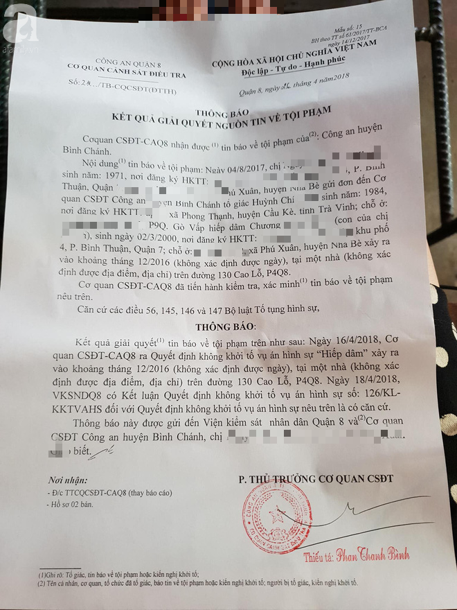 Vụ bé gái 16 tuổi bị hiếp dâm đến sinh con: Vì sao không khởi tố vụ án hình sự? ảnh 1