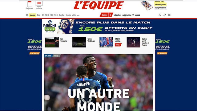 Báo chí thế giới ngả mũ với đội tuyển Pháp và Mbappe ảnh 1