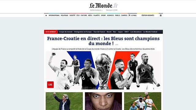 Báo chí thế giới ngả mũ với đội tuyển Pháp và Mbappe ảnh 2