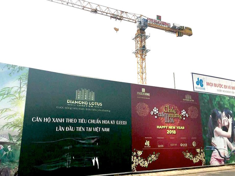 Dự án Diamond Lotus Lake View chậm tiến độ: Do 'sự kiện pháp lý phát sinh tế nhị'? ảnh 1